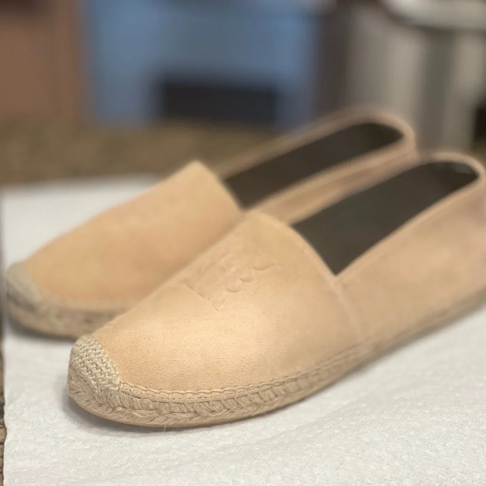 Reiss Tan Espadrilles Slip-On Women's Shoes